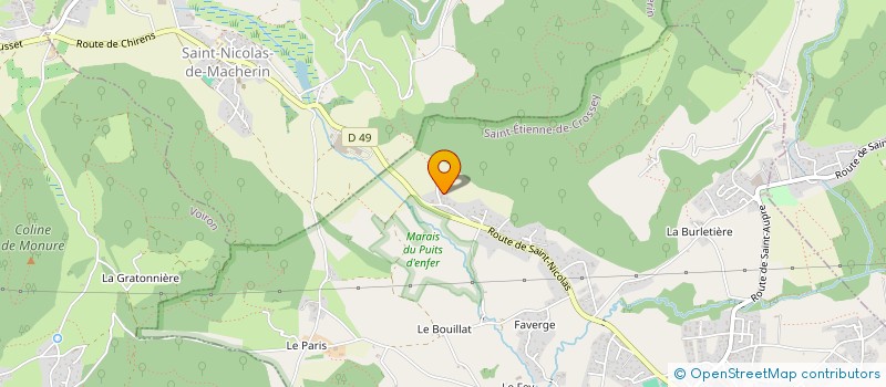 localisation de l'entreprise MONSIEUR XAVIER SOURISSEAU  SAINT-ETIENNE-DE-CROSSEY