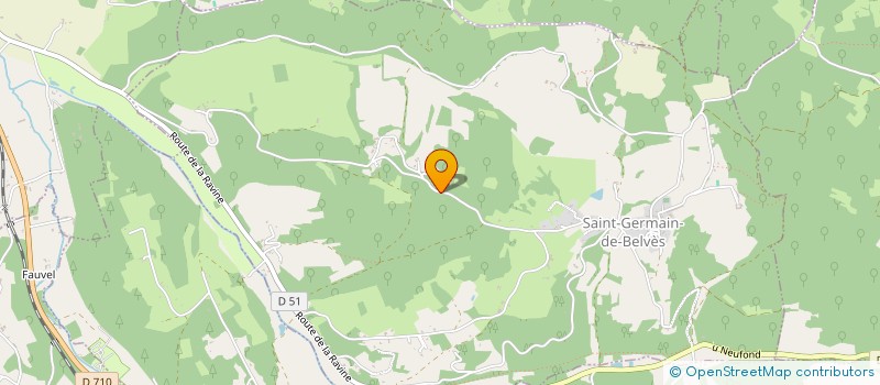 localisation de l'entreprise MONSIEUR XAVIER SPECQUE  SAINT-GERMAIN-DE-BELVES