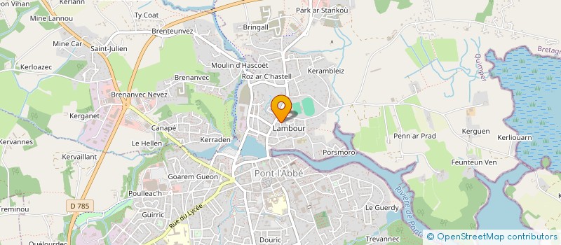 localisation de l'entreprise MONSIEUR XAVIER STEPHAN à PONT L ABBE