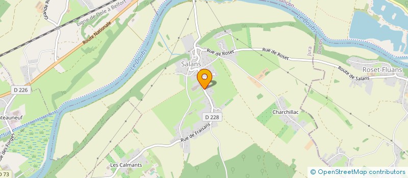 localisation de l'entreprise MONSIEUR XAVIER STHELY  DAMPIERRE