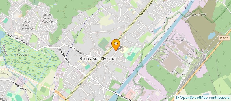 localisation de l'entreprise MONSIEUR XAVIER STORET  BRUAY-SUR-L'ESCAUT