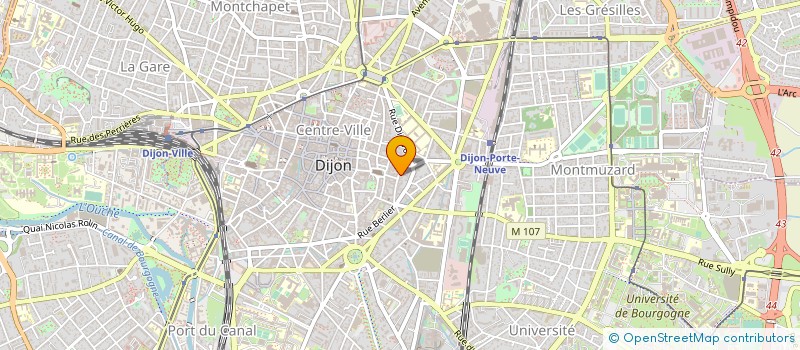 localisation de l'entreprise MONSIEUR XAVIER SUBLET à DIJON