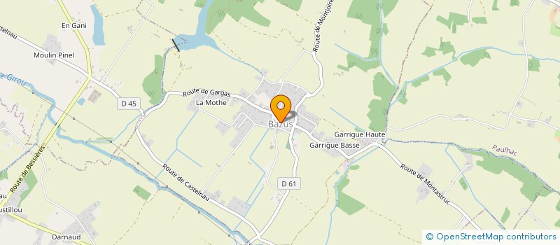 localisation de l'entreprise MONSIEUR XAVIER SUDRES  BAZUS