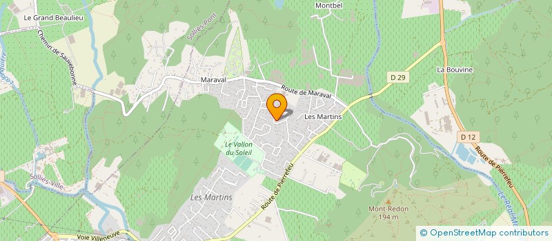 localisation de l'entreprise MONSIEUR XAVIER SUPPA à LA CRAU
