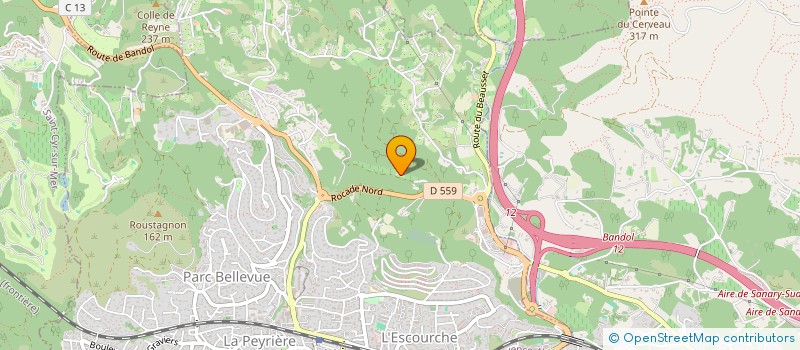 localisation de l'entreprise MONSIEUR XAVIER SUQUET  BANDOL