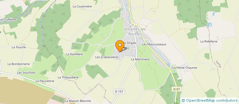 localisation de l'entreprise MONSIEUR XAVIER SURAULT  VILLAINES-LES-ROCHERS