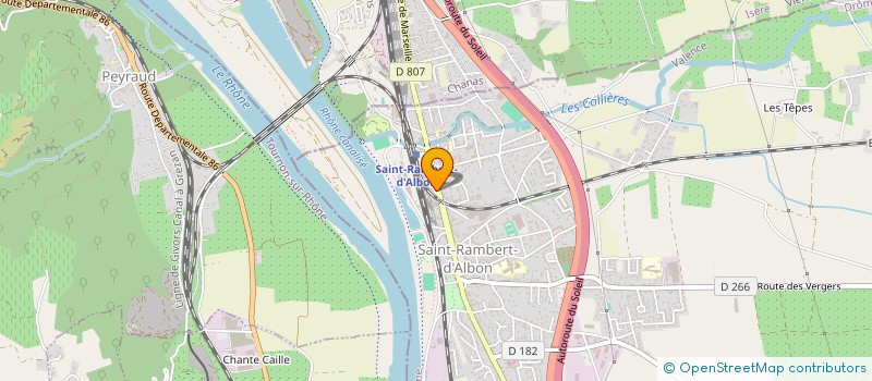 localisation de l'entreprise MONSIEUR XAVIER TABASTOT  SAINT-RAMBERT-D'ALBON