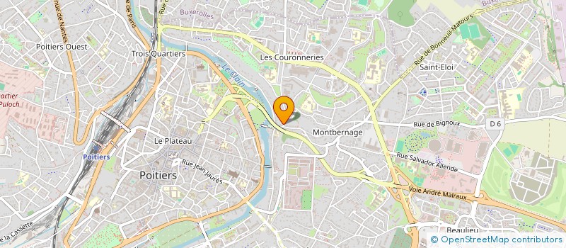 localisation de l'entreprise MONSIEUR XAVIER TABUTEAU à POITIERS