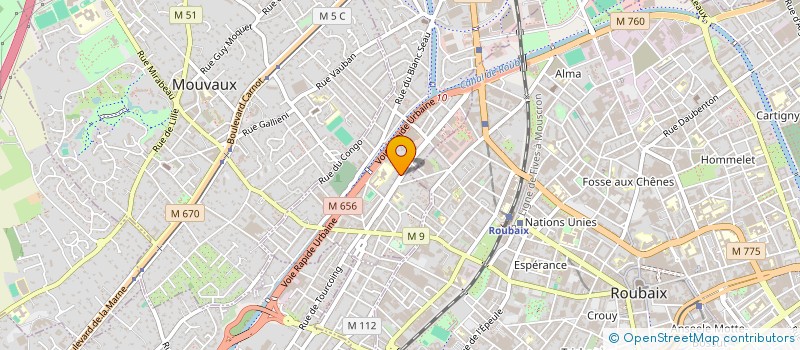 localisation de l'entreprise MONSIEUR XAVIER TACHENE  TOURCOING