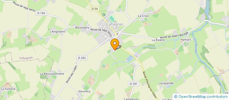 localisation de l'entreprise MONSIEUR XAVIER TANQUEREL  CAHAGNES