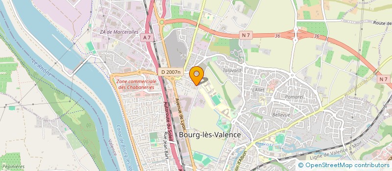 localisation de l'entreprise MONSIEUR XAVIER TARDIEU à BOURG-LES-VALENCE