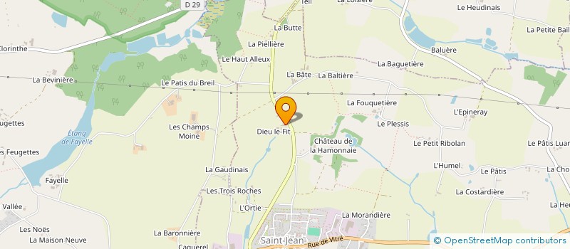 localisation de l'entreprise MONSIEUR XAVIER TAUPIN  SAINT-JEAN-SUR-VILAINE