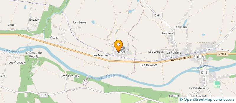 localisation de l'entreprise MONSIEUR XAVIER TAVERNIER à LE BLANC