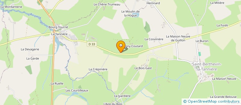 localisation de l'entreprise MONSIEUR XAVIER TEILLET  SAINT-BERTHEVIN-LA-TANNIERE