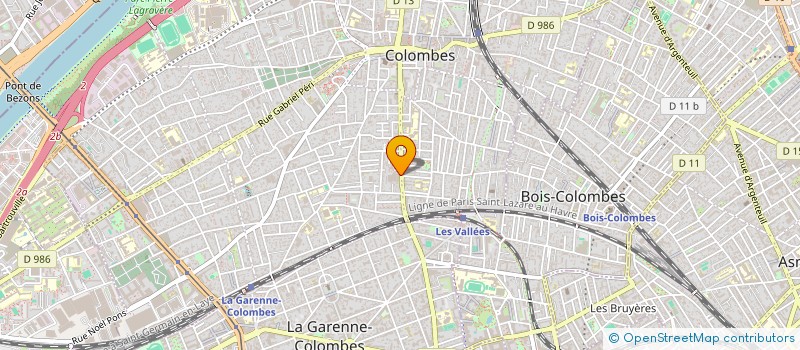 localisation de l'entreprise MONSIEUR XAVIER TENRE à COLOMBES