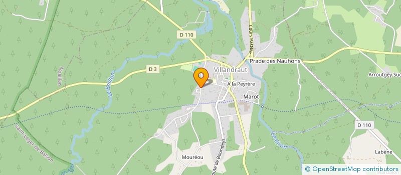 localisation de l'entreprise MONSIEUR XAVIER TERRIEN  VILLANDRAUT