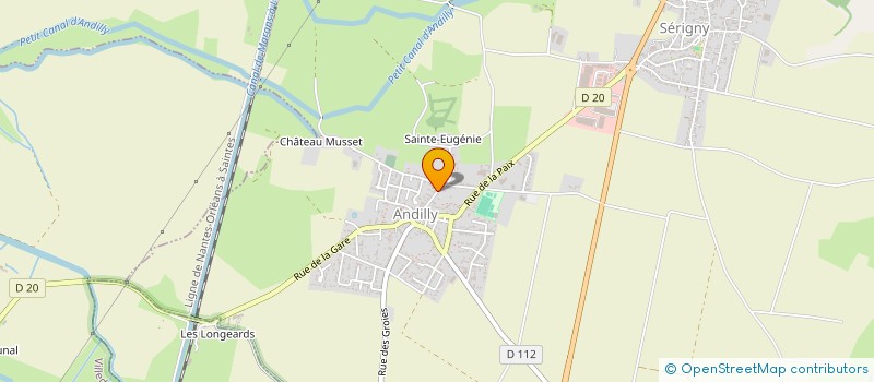 localisation de l'entreprise MONSIEUR XAVIER THEAU  ANDILLY