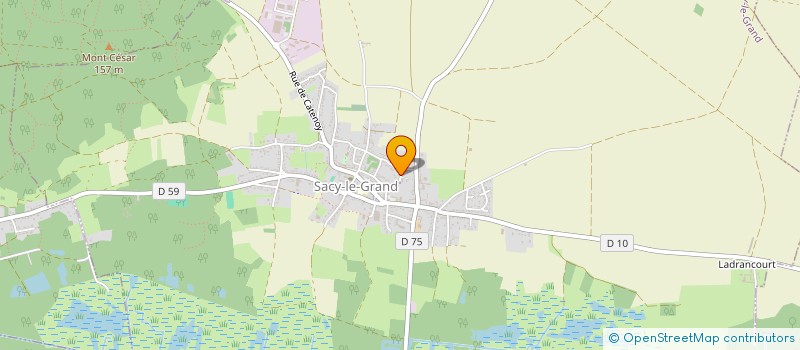 localisation de l'entreprise MONSIEUR XAVIER THERESE  SACY-LE-GRAND