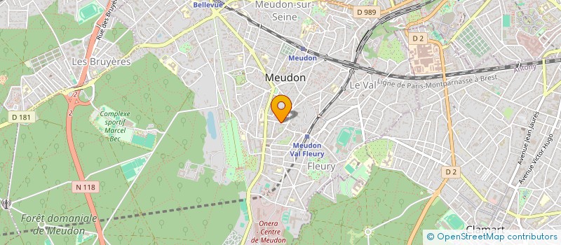 localisation de l'entreprise MONSIEUR XAVIER THET à MEUDON