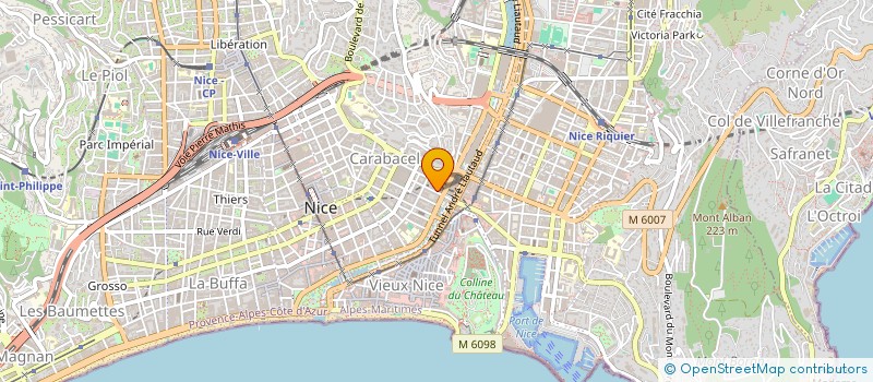 localisation de l'entreprise MONSIEUR XAVIER THEUNIS à NICE