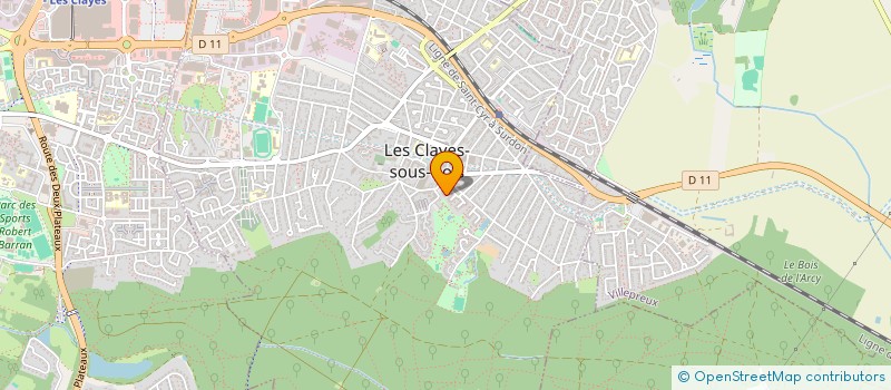 localisation de l'entreprise MONSIEUR XAVIER THIBAUT KLEIN à LES CLAYES-SOUS-BOIS