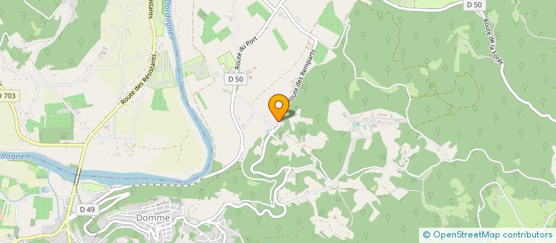 localisation de l'entreprise MONSIEUR XAVIER THOMAS  DOMME