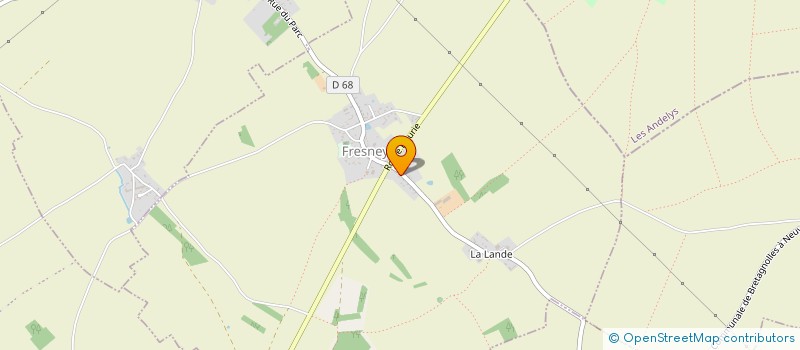 localisation de l'entreprise MONSIEUR XAVIER THURET  FRESNEY