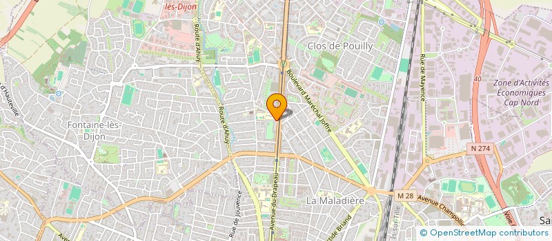 localisation de l'entreprise MONSIEUR XAVIER TIZON à DIJON