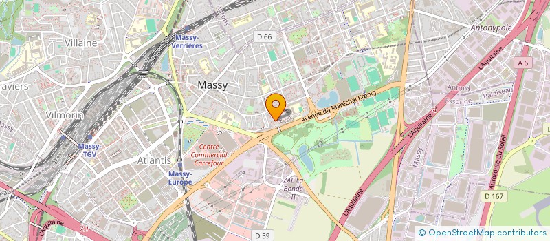 localisation de l'entreprise MONSIEUR XAVIER TOULON à MASSY