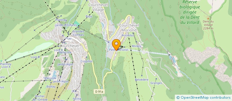 localisation de l'entreprise MONSIEUR XAVIER TOURON à COURCHEVEL