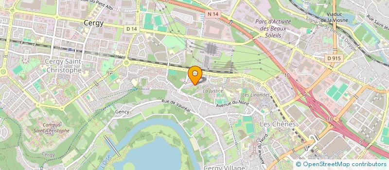 localisation de l'entreprise MONSIEUR XAVIER TOURRAINE  CERGY