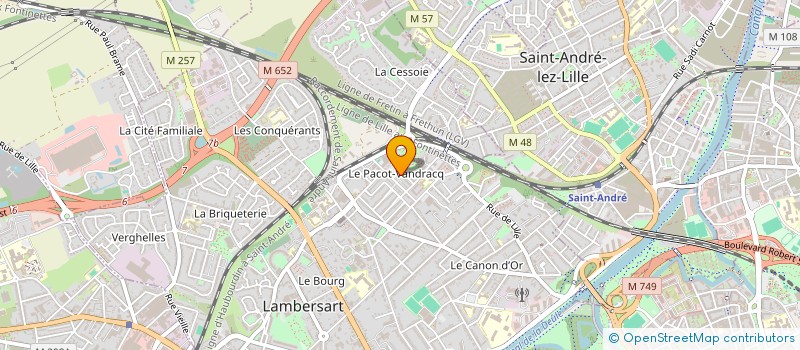 localisation de l'entreprise MONSIEUR XAVIER TOUSSAERT à LAMBERSART
