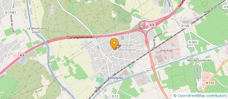 localisation de l'entreprise MONSIEUR XAVIER TRIAL  GALLARGUES-LE-MONTUEUX