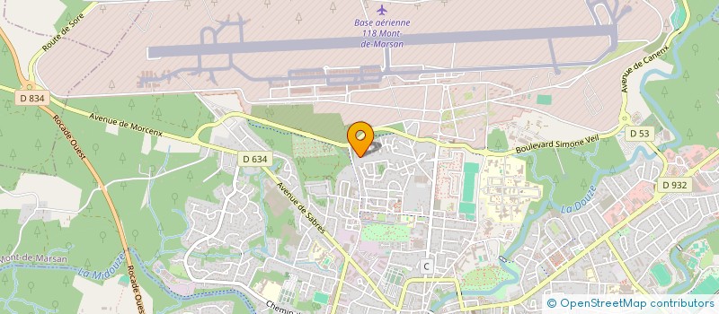 localisation de l'entreprise MONSIEUR XAVIER TROADEC  MONT-DE-MARSAN