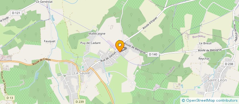 localisation de l'entreprise MONSIEUR XAVIER TROS  LA SAUVE