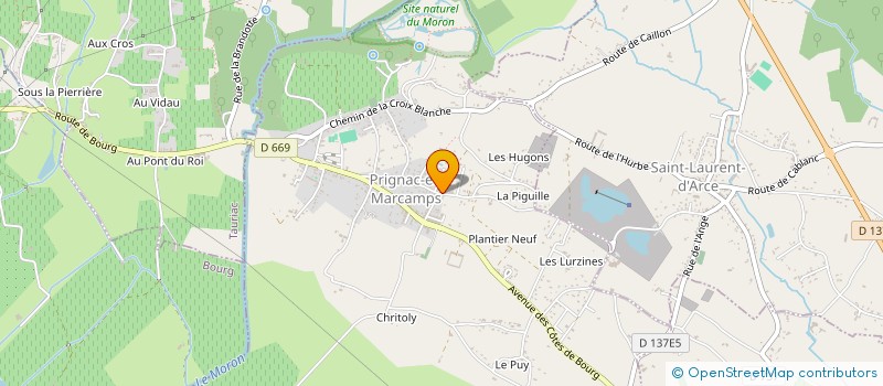 localisation de l'entreprise MONSIEUR XAVIER TULON  PRIGNAC-ET-MARCAMPS