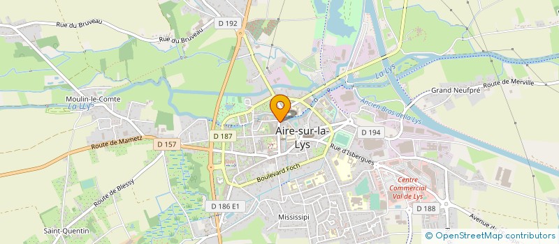 localisation de l'entreprise MONSIEUR XAVIER VACOSSIN à AIRE-SUR-LA-LYS