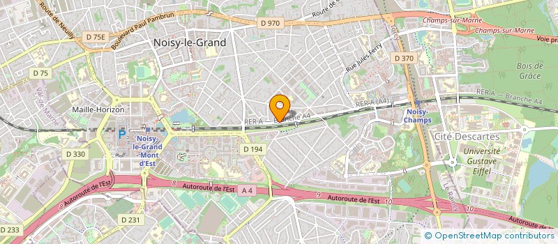 localisation de l'entreprise MONSIEUR XAVIER VALERE  NOISY-LE-GRAND