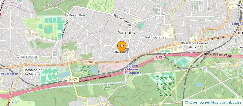 localisation de l'entreprise MONSIEUR XAVIER VAN GASSELT à GARCHES