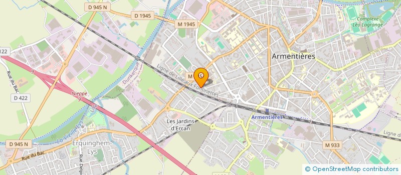 localisation de l'entreprise MONSIEUR XAVIER VANCOILLIE à ARMENTIERES
