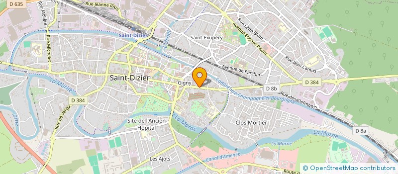 localisation de l'entreprise MONSIEUR XAVIER VANDAMME à SAINT-DIZIER