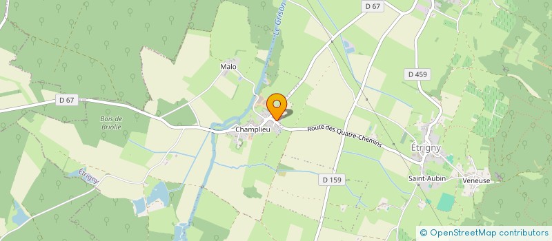 localisation de l'entreprise MONSIEUR XAVIER VARAUT  ETRIGNY