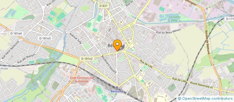 localisation de l'entreprise MONSIEUR XAVIER VASSEUR à BETHUNE