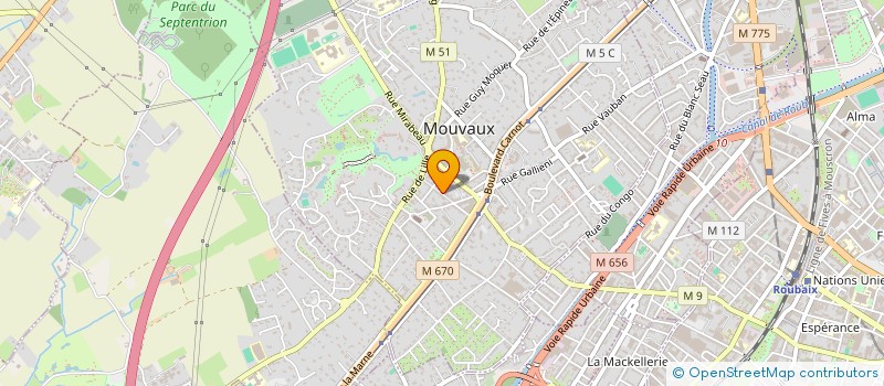 localisation de l'entreprise MONSIEUR XAVIER VELUT à MOUVAUX