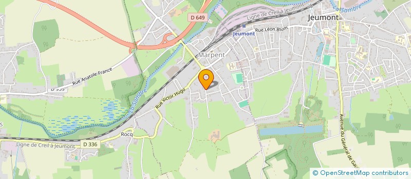 localisation de l'entreprise MONSIEUR XAVIER VERDENAL  MARPENT