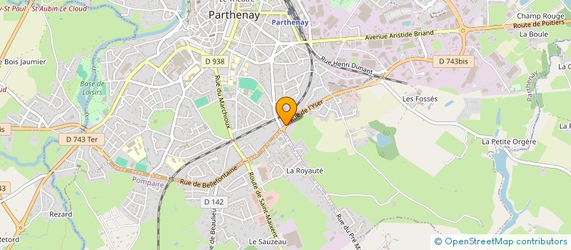 localisation de l'entreprise MONSIEUR XAVIER VERIN  PARTHENAY