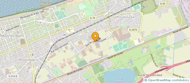 localisation de l'entreprise MONSIEUR XAVIER VERVOORT à DUNKERQUE