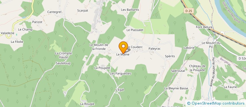 localisation de l'entreprise MONSIEUR XAVIER VEYSSIERE à MOLIERES