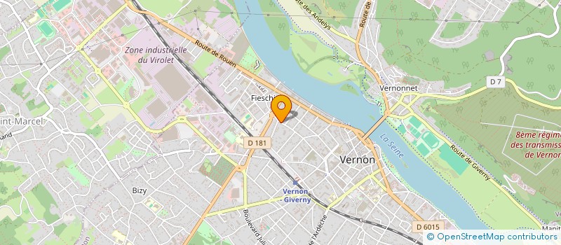 localisation de l'entreprise MONSIEUR XAVIER VINCENT à VERNON