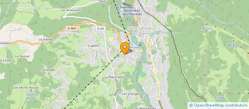 localisation de l'entreprise MONSIEUR XAVIER VOILQUIN  SAINT-GERVAIS-LES-BAINS